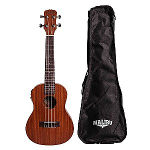 Ukulele Concert Elétrico 23SE Sapele Malibu + Capa