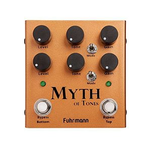 Pedal Guitarra Fuhrmann Distorção Myth Of Tones com 2 Canais  - MY01