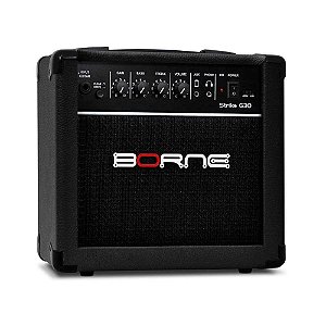 Caixa Amplificada Cubo Para Guitarra Borne Strike G30 Preto - 15w Rms - Bivolt