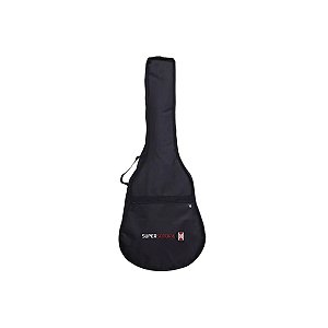 Capa Violão Clássica Preta Acolchoada Semi Luxo em Nylon