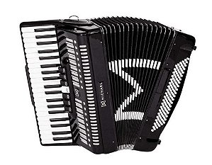 Gaita Acordeon ACM12007N SPB 120 Baixos Preto Sólido Michael - 41 Teclas