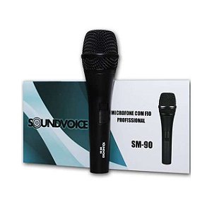 Microfone Profissional com Fio SM-90 SoundVoice