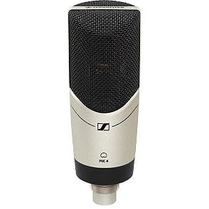 Microfone Sennheiser Condensador Cardióide MK 4 para Estúdio