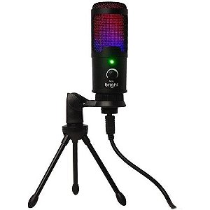 Microfone Podcast Bright Streamer RGB