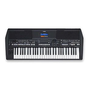 Teclado Musical Yamaha PSR-SX600 Preto 61 Teclas + Suporte de Partituras + Fonte Original