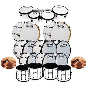 Kit Fanfarra Profissional 15 Instrumentos Apenas Percussão + Brinde