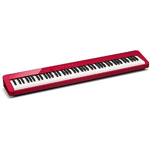 Piano Digital Casio Privia PX-S1100 Vermelho + Adaptador Wireless MIDI + APP Chordana Play