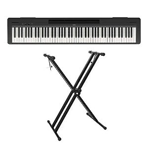 Piano Digital Yamaha P-145  - 88 Teclas GHC Toque Realista + Suporte em X