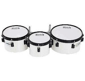 Triton Tenor Drums  8"-10"-12" Fanfarra Profissional Luen - Linha Marching Band Madeira - Colete