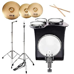 Kit Cajon Bateria Drum box + Pratos Orion