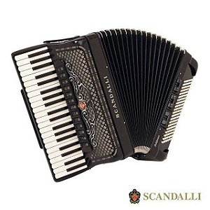 Gaita Acordeon Polifonico XIV DL Tradizione 120 Baixos Standard - Scandalli