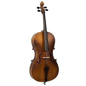 Violoncelo 4/4 Vogga Vintage Fosco com Arco com Crina Animal, Breu e Case - VOC144N