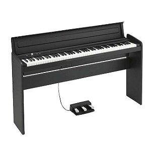 Piano Digital Korg LP-180 Preto 88 Teclas com Estante e Pedal Triplo