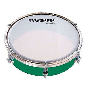 Tamborim Spanking Abs Verde 6" Pele Leitosa Vanguarda