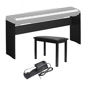 Kit para Piano - Estante Yamaha L85 + Banqueta + Pedal Sustain