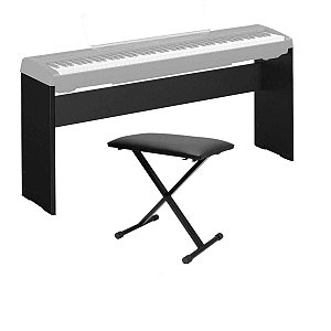 Kit para Piano - Estante Yamaha L85 + Banqueta em X