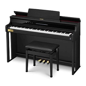 Piano Digital Casio Celviano AP-750 Preto - 88 Teclas + Banqueta