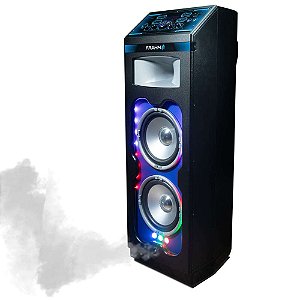 Caixa de Som Bluetooth Frahm Torre Effect 1000 com Máquina de Fumaça