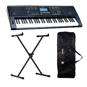 Teclado Musical Arranjador CST-3000 Custom Sound + Suporte + Capa