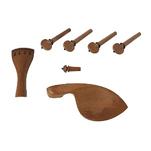 Conjunto P/violino 4/4 Boxwood Hill 7 Pecas C/pino Colar Preto Dominante Orchestral