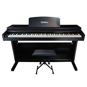 Piano Digital Waldman Key Grand KG-8800 Preto 88 Teclas + Banqueta em X