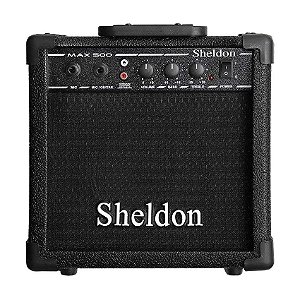 Amplificador Guitarra Violão Multiuso Sheldon MAX500 15W Preto