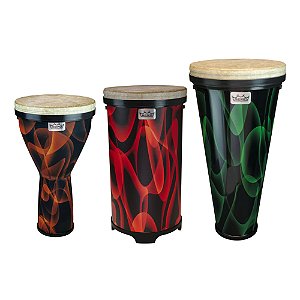 Percussao Remo Versa C/ Djembe 13 Pol Timbal 13 Pol Tubano 13 Pol Dp-vs13-aa