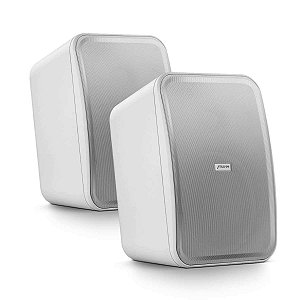 Par Caixa De Som Passiva Hs 6 Frahm P/ Ambiente Interno 140w Telar Chanfrado Branco