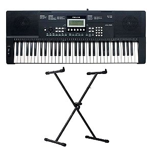 Teclado Roland KB-330 Revas - Arranjador 61 Teclas + Suporte em X