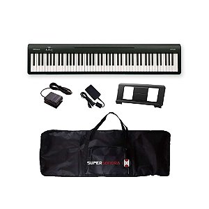 Piano Digital 88 Teclas Roland FP-10 BK Preto + Capa