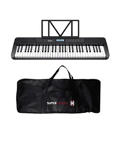 Teclado Musical Waldman WTS-300 Preto + Capa Teclado