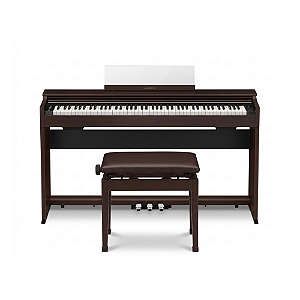 Piano Digital Casio Celviano AP-S200 Marrom com 88 Teclas + Banqueta Casio