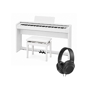 Piano Digital Casio Celviano AP-S200 Branco com 88 Teclas + Banqueta Casio + Fone de Ouvido