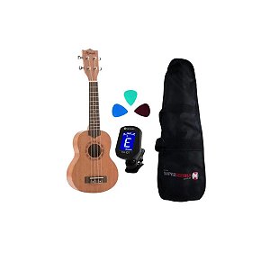 Kit Ukulele Soprano Namastê NU21MLQ Acústico - Spanking + Capa + Afinador + Palhetas
