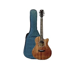 Violão Zellmer Pilgrim Elétrico Mahogany Fosco + Capa