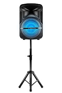 Caixa de Som Amplificada Frahm CMF-670 com Tripe e Microfone Kit