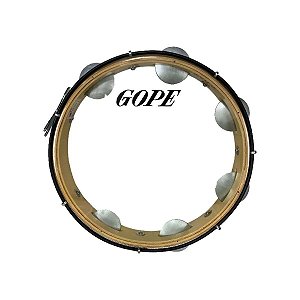 Pandeiro Gope Iniciante 12 Polegadas 7 Afinações Pele Cristal