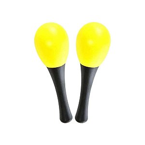 Maracas Infantis Amarelas Em ABS Par Liverpool