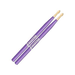 Baqueta Infantil Par Master Kids Colors Roxo Liverpool