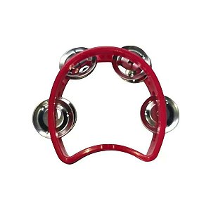 Pandeiro Infantil Meia Lua Pro Fire Vermelho