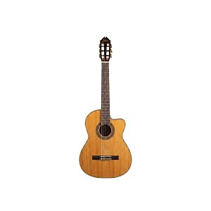 Violão Eletroacustico Classico Primevo Zellmer Cedro Cutaway Brilhante