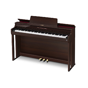 Piano Digital Casio Celviano AP-550 Marrom 88 Teclas com Estante e Banqueta