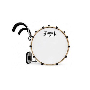 Bombo de Marcha Profissional Luen 22"x14"+ Colete Carrier