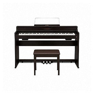 Piano Digital Casio Celviano AP-S450 Marrom com 88 Teclas + Banqueta Casio