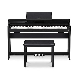 Piano Digital Casio Celviano AP-S450 Preto com 88 Teclas + Banqueta Casio