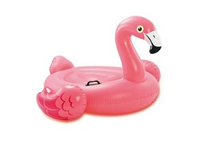 Boia Bote Flamingo Rosa Inflável Grande - Intex