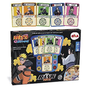 Jogo Naruto Shippuden Rank Ninja Tabuleiro com Cartas Elka