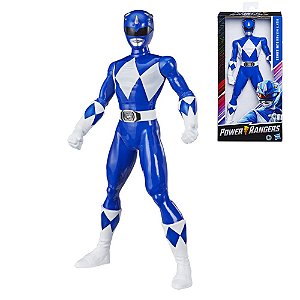 Boneco Power Ranger Azul Hasbro Brinquedo Mighty Morphin