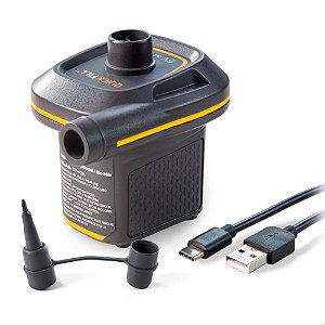 Bomba de Ar Elétrica Mini Inflador de Colchão Piscina Quick-Fill Usb Intex
