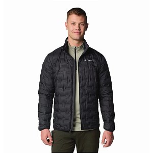 Jaqueta Columbia Delta Ridge II Down Preta Masculina Neve